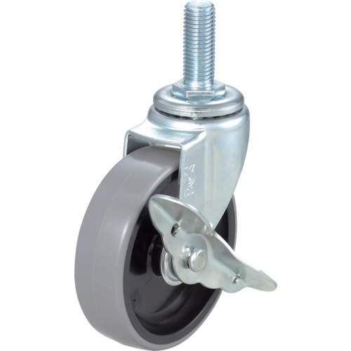 ねじ込み式キャスター 自在ストッパー付 Φ75