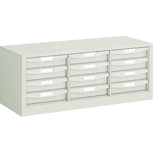 横型バンラックケース 792×311×314 引出X12 ネオグレー