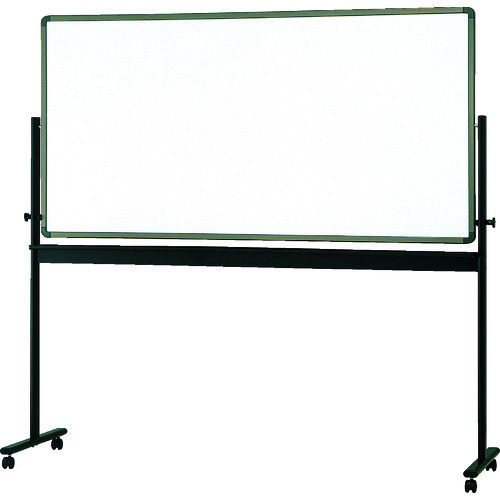 回転ボード 両面仕様 ホーロー製 白X緑 900×1800