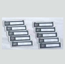 ルームナンバーカード NCW-1A・1B ~ NCW-10A・10B (階20世帯分/10階)、管理カード・B