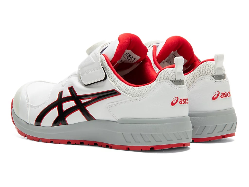 作業用靴 ウインジョブ CP307 BOA ホワイト×クラシックレッド30.0cm