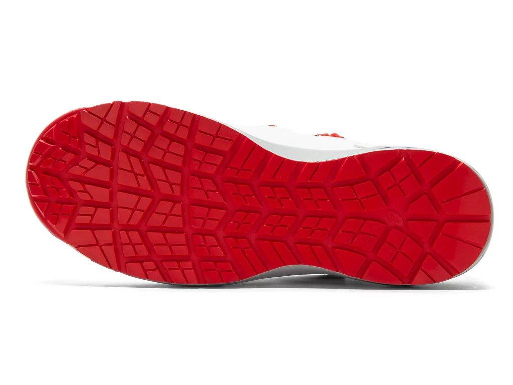 作業用靴 ウインジョブ CP307 BOA ホワイト×クラシックレッド30.0cm