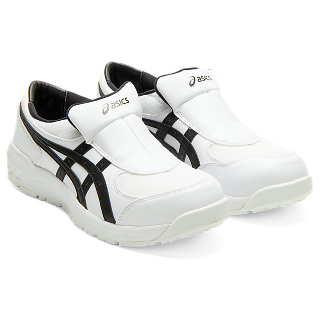 作業用靴 ウィンジョブ CP211 SLIP-ON ホワイト×ブラック