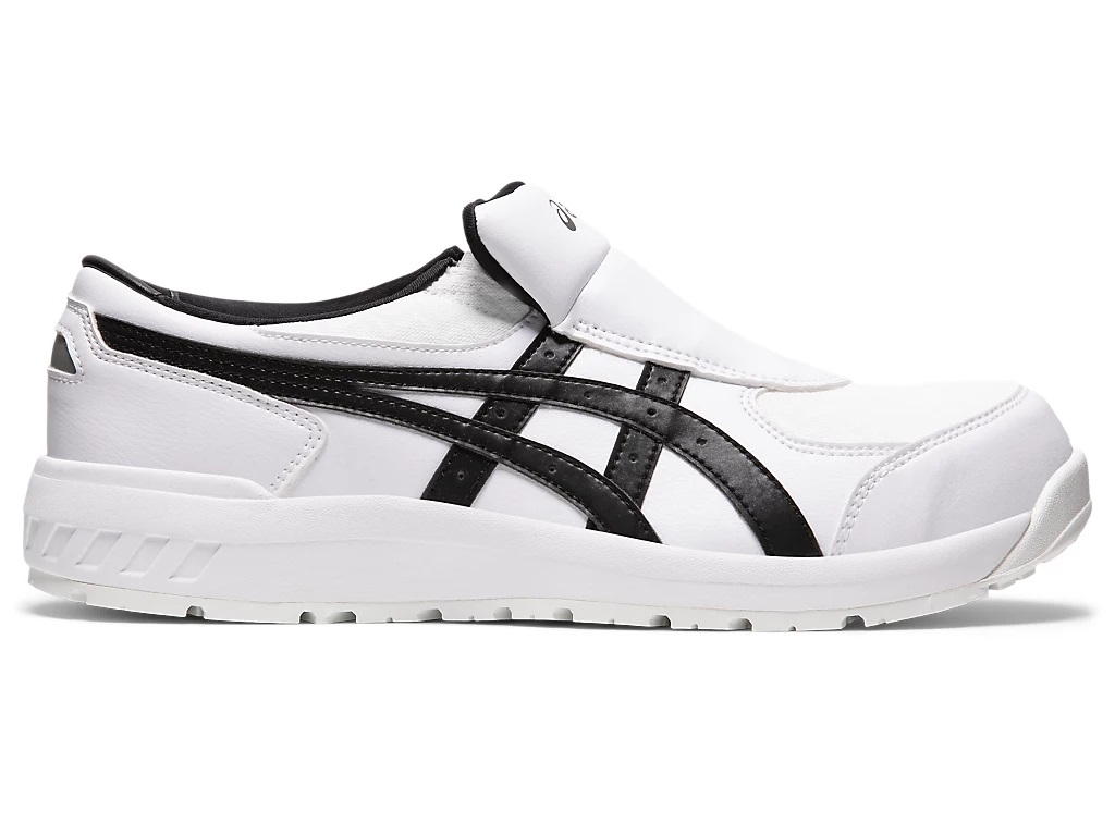 作業用靴 ウィンジョブ CP211 SLIP-ON ホワイト×ブラック