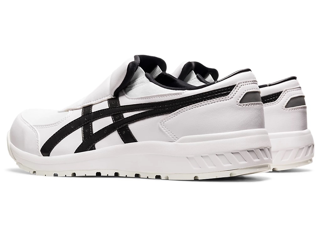 作業用靴 ウィンジョブ CP211 SLIP-ON ホワイト×ブラック