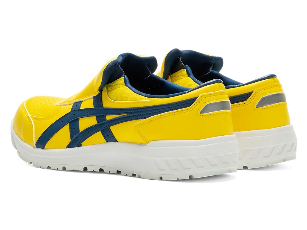 作業用靴 ウィンジョブ CP211 SLIP-ON ブライトイエロー×マコブルー