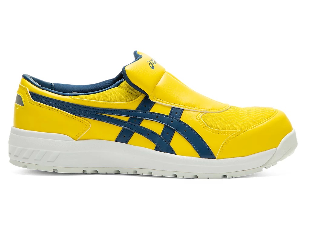 作業用靴 ウィンジョブ CP211 SLIP-ON ブライトイエロー×マコブルー