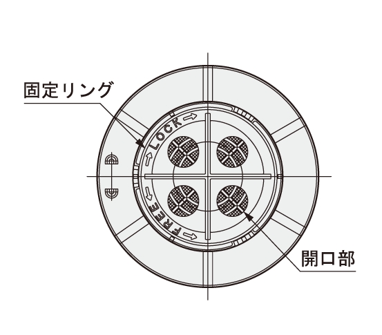 水抜栓 VCK-75 グレー
