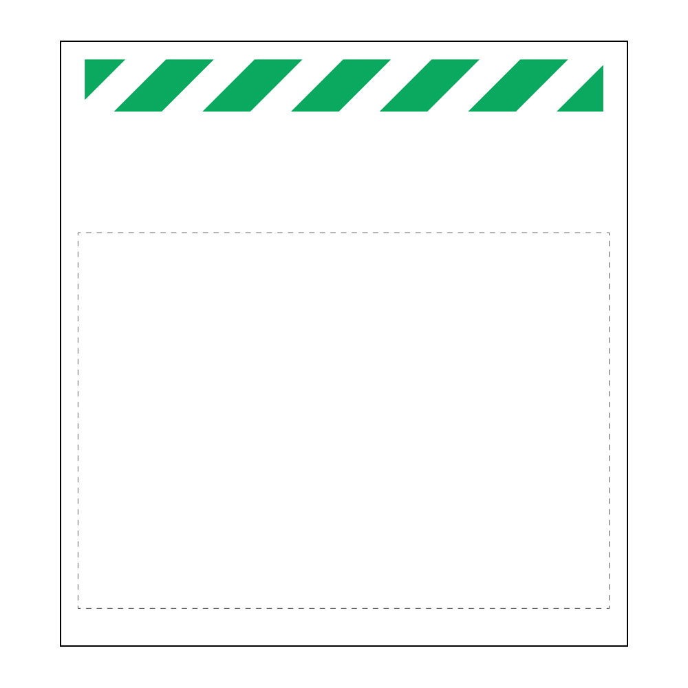 ワンタッチ取付標識 TP-018 多言語シート 無地透明ポケット付