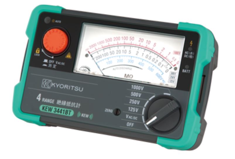 BLuETooTh搭載アナログ絶縁抵抗計 3441BT