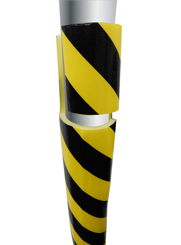 足場単管用トラ養生カバー 厚み8mm×内径φ68mm×長さ1700mm《10本/ロット・50本/ケース》