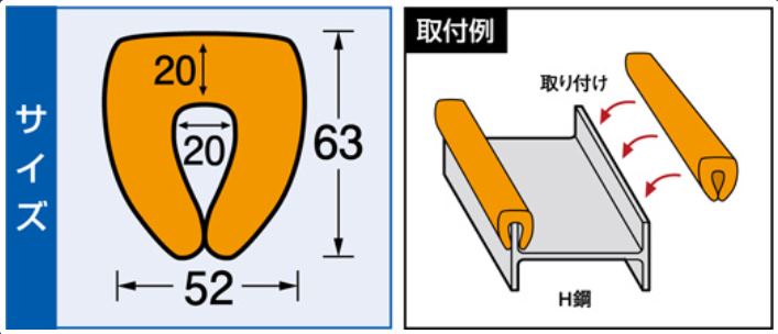 H鋼養生材 横幅52mm×縦幅63mm×長さ1000mm《10本/ロット H鋼養生材 横幅52mm×縦幅63mm×長さ1000mm《10本/ロット