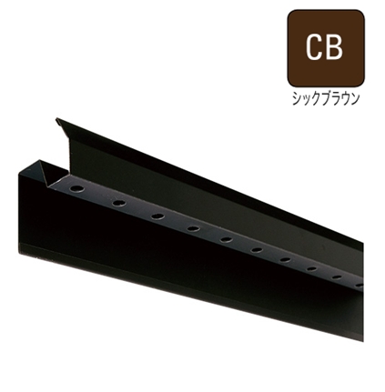通気見切(鋼板製)外壁通気工法 FVK-415F-CB 長さ3030mm シックブラウン《画像長物本体・役物掲載あり》