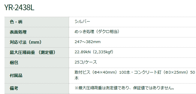 タカヤマ ＪＣ鋼製束L型 L455　　（25個 ケース） - 1