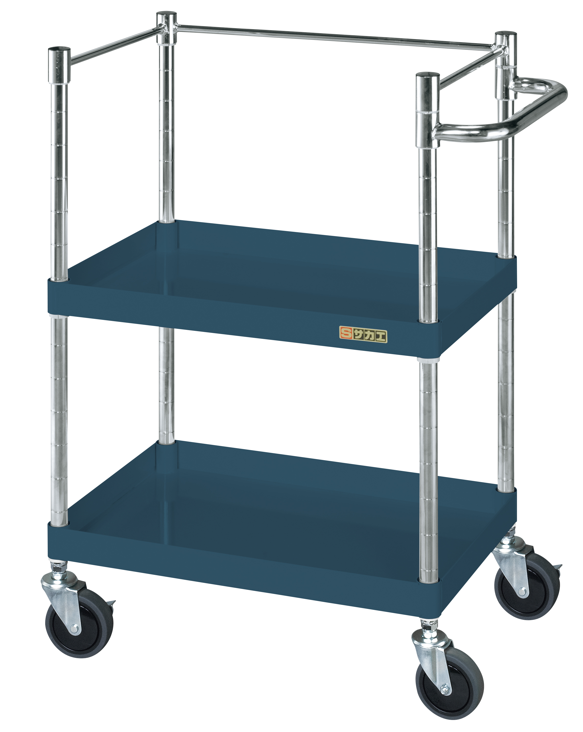 CSパールワゴン(中量タイプ・コボレ止め付) CSP-6082KD/7582KD ダークグレー(100φゴム車)