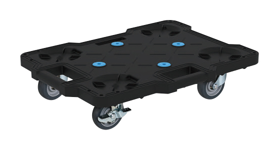 サカエキャリー(サイレントエラストマー車75φ:ストッパー付自在2・固定2) SCR-B400SEKBKS 5台/10台 ブラック