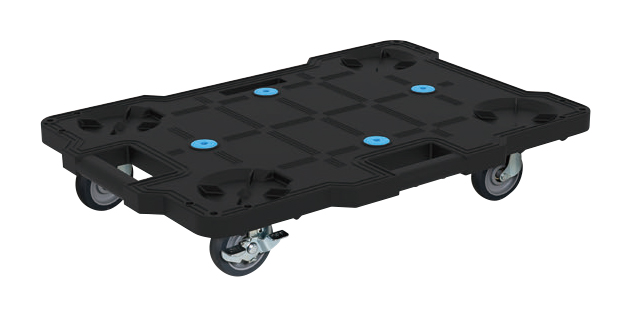 サカエキャリー(サイレントエラストマー車75φ:ストッパー付自在2・固定2) SCR-B450SEKBKS 5台/10台 ブラック