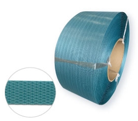 再生PPバンド グリーンライトバンド eA15B 幅15.5ｍｍ×2500ｍ/巻 厚み0.61ｍｍ 青《2巻/梱包》