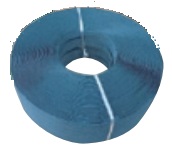 再生PPバンド グリーンライトバンド eG15 幅15.5mm×1000m/巻 厚み0.62mm位 青《5巻/梱包》