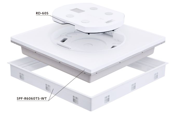 体組成計付き 高気密型床下点検口 NORNE SPF-R6060TS-WT【標準型】＋体組成計（体重計）RD-60S