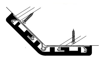 クッションガード コーナーガードRB-60 長さ1ｍ/2ｍ・RB-60用キャップ  カラー：4色
