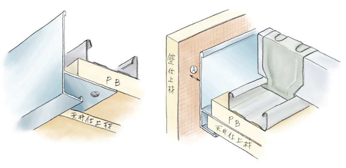 アルミ製下がり壁用見切縁 アルミWDF-13 アルマイトシルバ- 長さ2m
