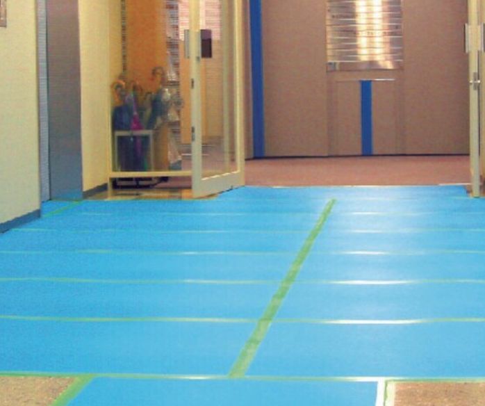 お買い得【数量限定10枚】プラベニハード(フロアー用) 厚2.5mm×幅900mm×長さ1800mm(青）