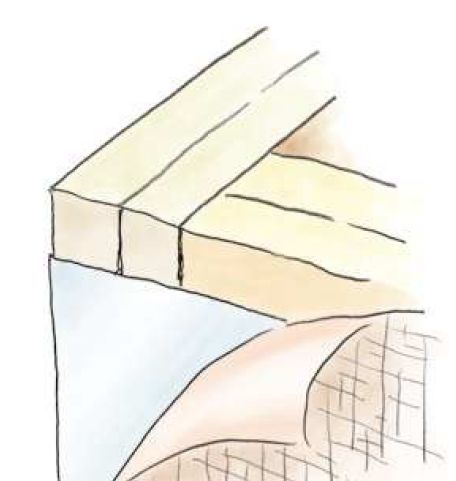 金属 ペンキorクロス下地材出隅 アルミ折コーナー50×50 長さ2.73ｍ