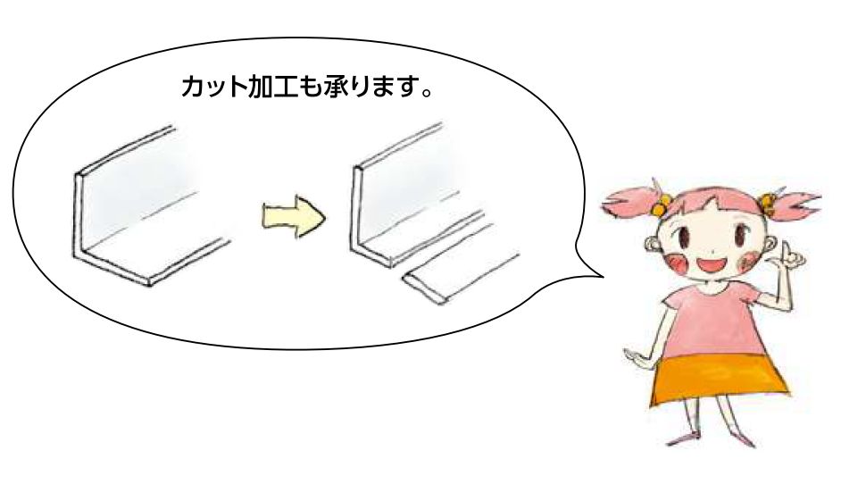 ビニールアングル等辺 アングル60(ｔ＝3.0) 長さ1.82ｍ/2.73ｍ